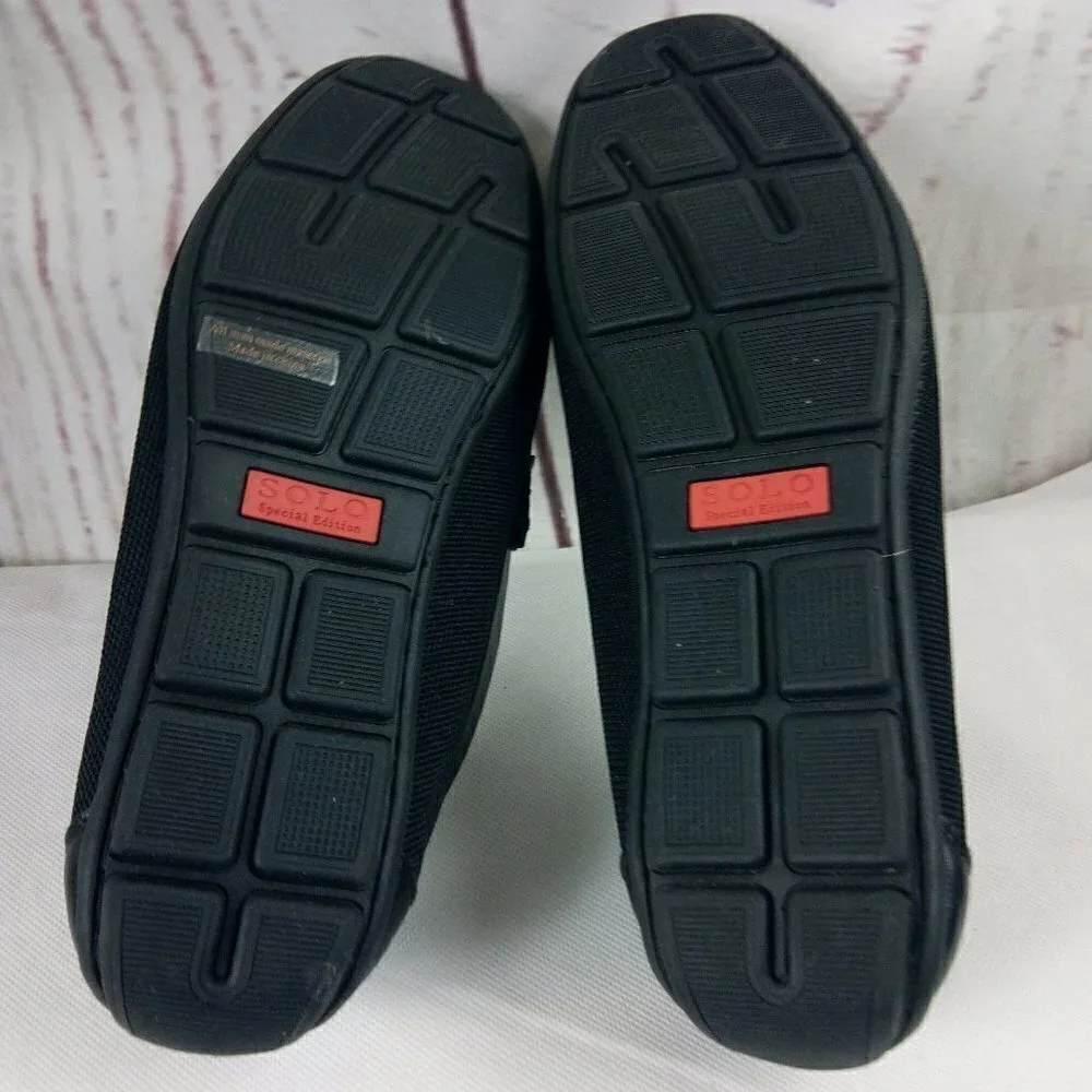 Solo Special Edition Men's Black Faux Leather Slip-On Loafer Shoes
